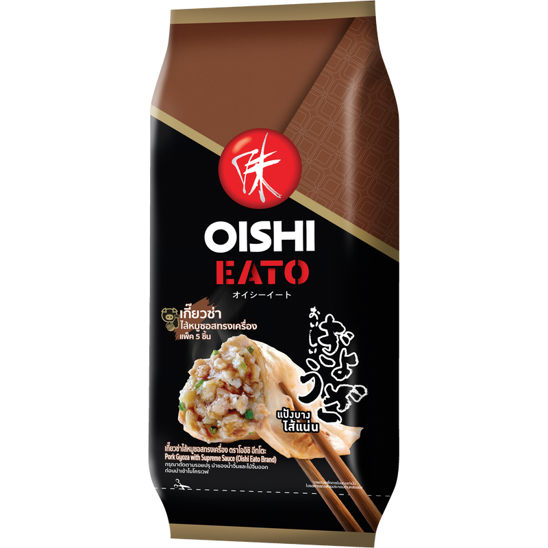 OISHI EATO PORK WITH SUPREME SAUCE GYOZA